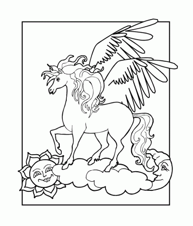 pegasis Colouring Pages (page 2)