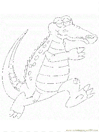 Coloring Pages Australia Alligator2 (Countries > Australia) - free 