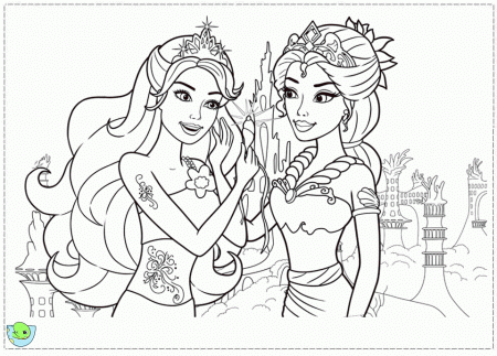 Free Printable Barbie Mermaid Coloring Pages for kids | coloring pages