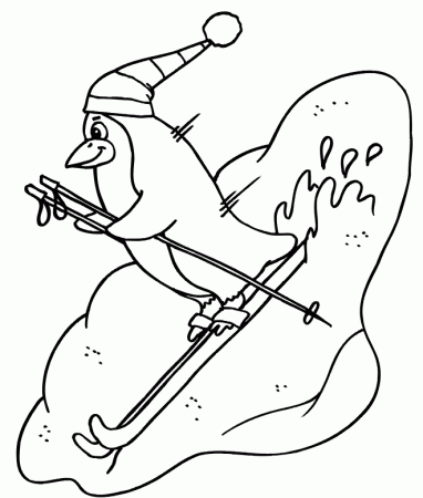 funny penguin coloring pages collections