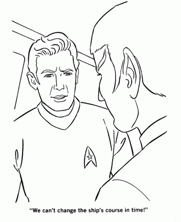 Star Trek Coloring Pages - Star Ship Enterprise - TV and Movie 