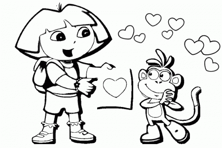 Arrow Hearts Valentines Day Online Coloring Page Mewarnai 2014 