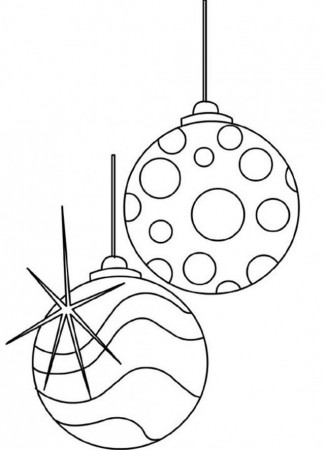 Christmas Decorations Coloring Pages Balls Ornaments Id 11333 
