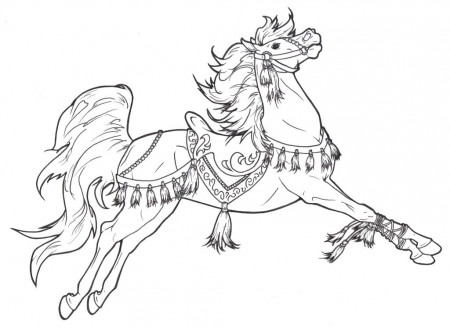 christmas horses coloring pages : Printable Coloring Sheet ~ Anbu 