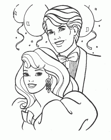 Barbie And Ken Coloring Pages - Free Printable Coloring Pages 