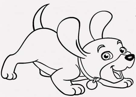 New Cartoon Puppy Coloring Pages | Laptopezine.