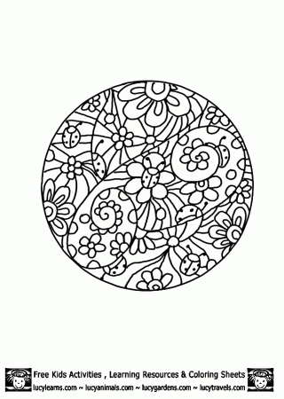 Free Mandala Coloring Pages Printable For Adults Tattoo