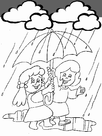Printable Rain Holidays Coloring Pages - Coloringpagebook.com