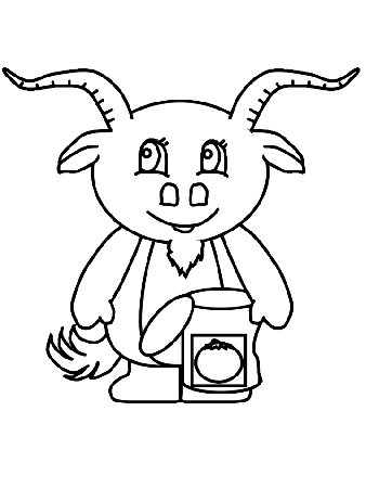 Goat4 Animals Coloring Pages & Coloring Book