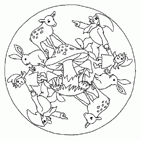 Mandala animal Coloring Pages 26 | Free Printable Coloring Pages 