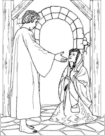 Angel Gabriel Coloring Pages Images & Pictures - Becuo