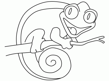 Chameleon Pictures | Free coloring pages