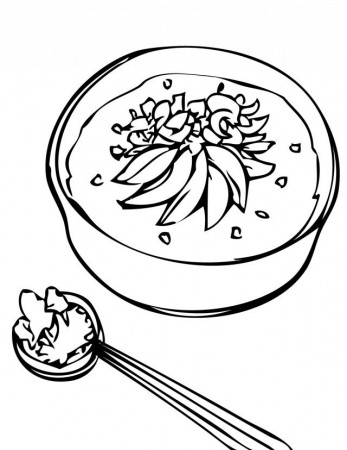 Congee Rice Porridge Coloring Page Handipoints 208262 Healthy 