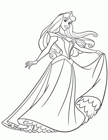 pretty princess Colouring Pages (page 3)