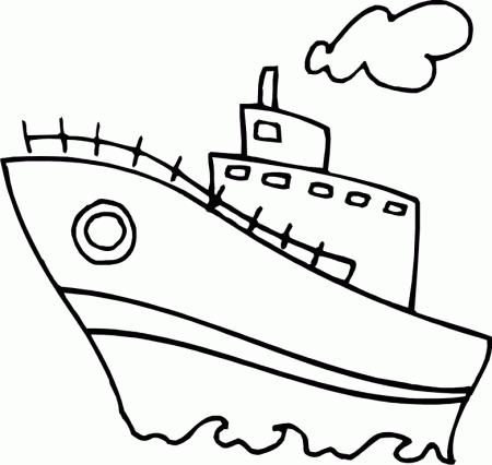 Free Boat Coloring Pages Kids