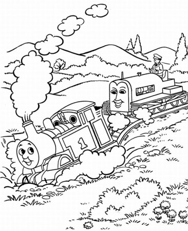 Thomas the Tank Engine Coloring Pages (6) | Coloring Kids