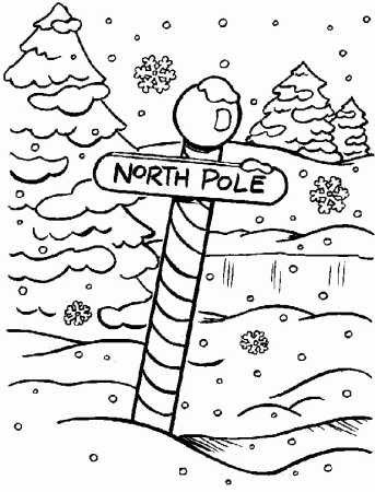 Christmas winter Coloring Pages - Coloringpages1001.