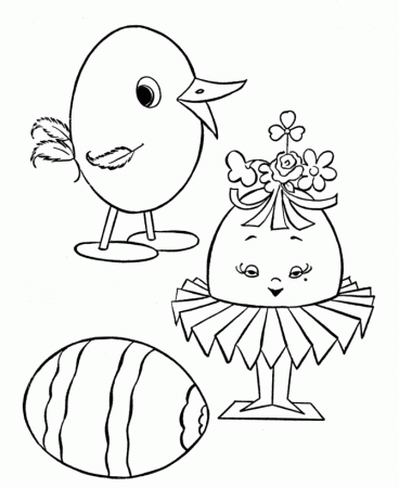 Learning Years: Decorated Easter Eggs Coloring Pages - Easter Eggs