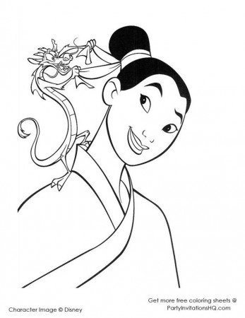 12 Striking Mulan Coloring Pages | Disney