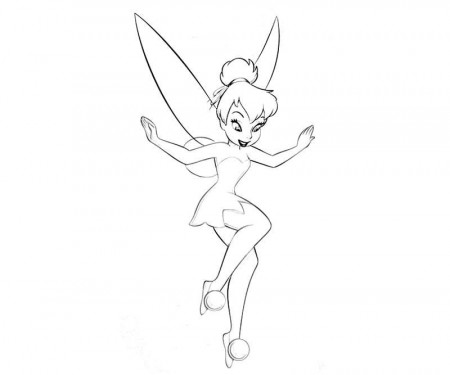 Gothic Tinkerbell Coloring Pages