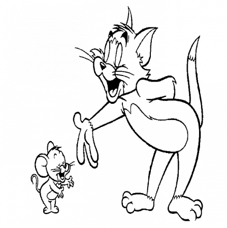 Tom And Jerry Are At Peace Coloring Pages - Tom and Jerry Coloring 