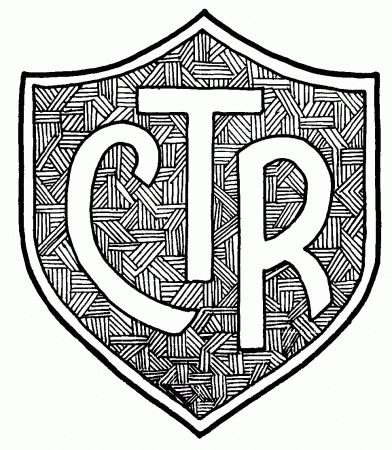 CTR Shield Coloring Page