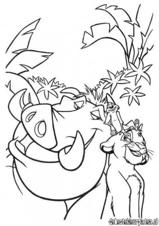 lion king christmas Colouring Pages