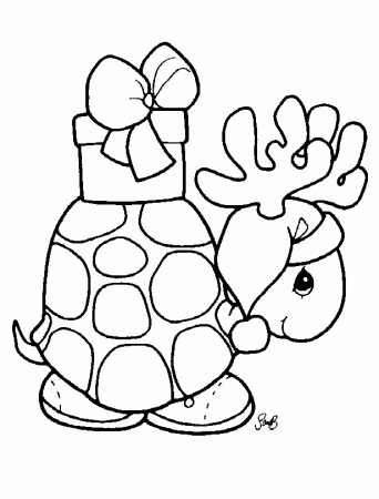 animal christmas Colouring Pages (page 2)