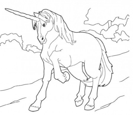 Unicorn Coloring Pages Print - Kids Colouring Pages