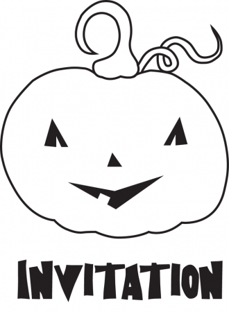 Free Halloween Printable Jack O´Lantern Invitations