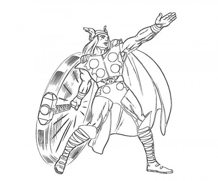 Download Thor Coloring Pages - Kids Colouring Pages