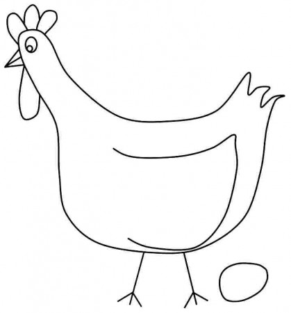 Hen Colouring Pages Chicken Printable Girls Tattoo