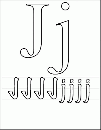 Alphabet Letter Coloring Pages J | Free Printable Coloring Pages 