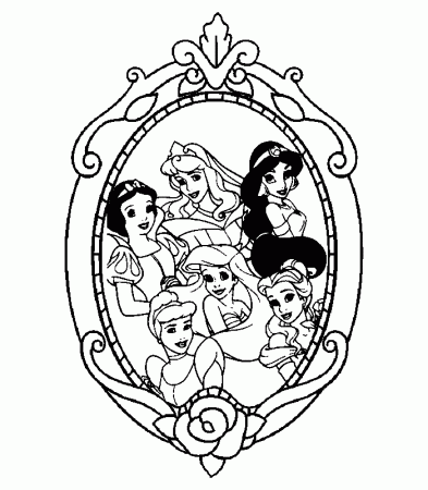 Disney Princesses | Free Printable Coloring Pages 