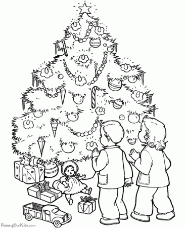 Christmas tree coloring pages - coloring book - #32 - Coloring Pages