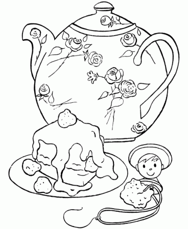 tea party coloring pages - Google Search | Coloring Sheets