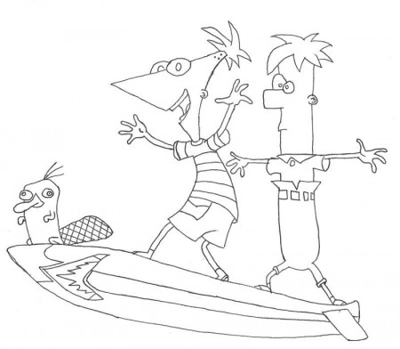 Free printable phineas and ferb coloring pages 8 : Fullcoloringpages.