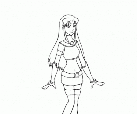 13 Starfire Coloring Page