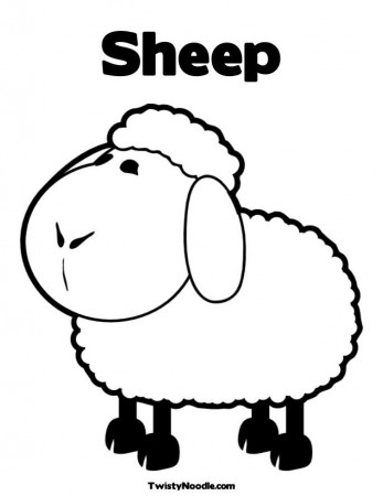 Sheep Coloring Page For Kids - Kids Colouring Pages