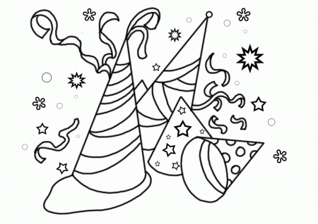 party coloring pages for kids | Great Coloring Pages