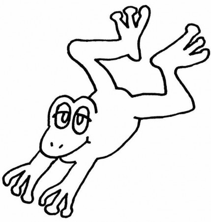 Jumping Frog Coloring Page Images & Pictures - Becuo