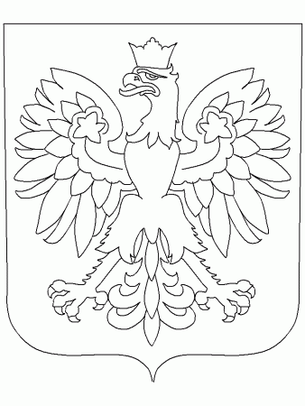 Printable Poland Coat Of Arms Countries Coloring Pages 