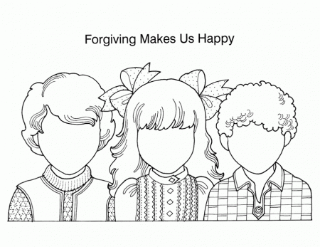 Free Bible Coloring Pages Forgiveness
