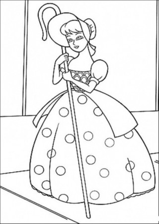 Print Toy Story Pretty Doll Coloring Page or Download Toy Story 
