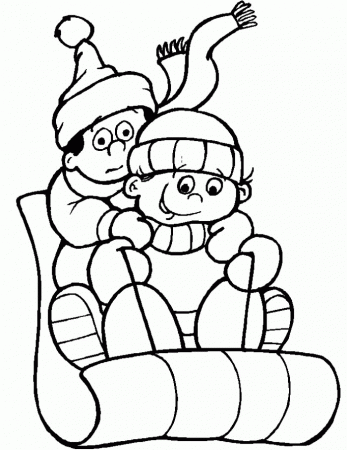 kids-cold-weather coloring page | Kids Cute Coloring Pages