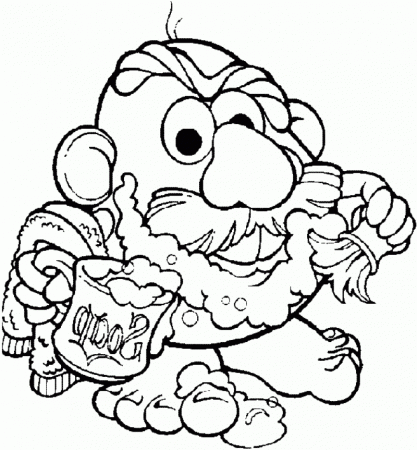 wwe mrs potato Colouring Pages (page 2)