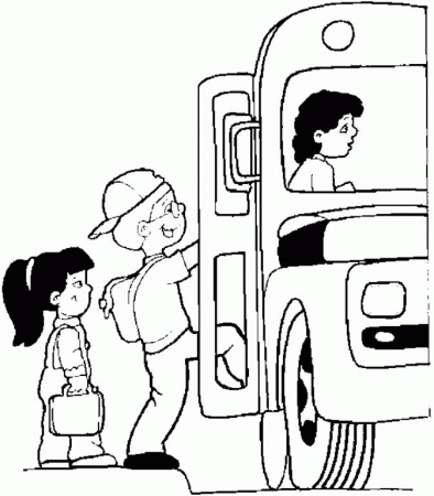Preschool Coloring Pages Bus – Free Printable Coloring 