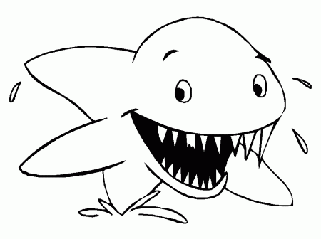Coloring Pages Of A Shark | Animal Coloring Pages | Kids Coloring 