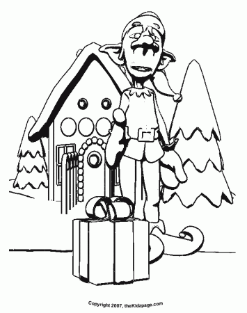 Coloring Pages Gingerbread House Houses Free Printable Pic #16 