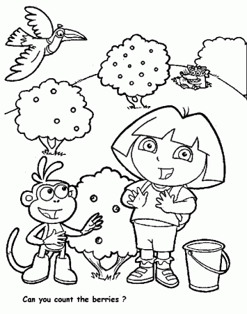 Mermaid Dora Coloring Pages - Free Printable Coloring Pages | Free 